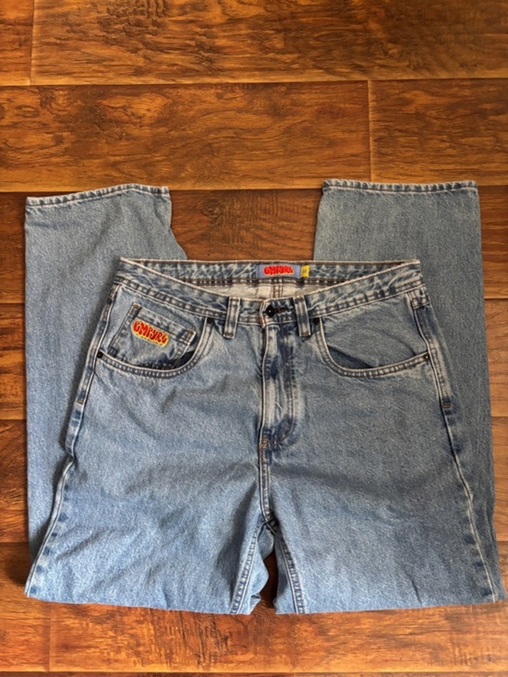 Empyre Jeans Size 32 Baggy Light Wash Denim Y2K Skater Streetwear